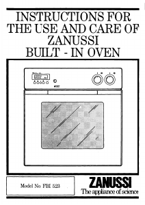 Manual Zanussi FBI523/A Oven