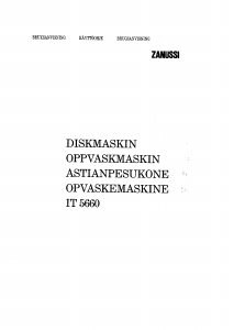 Bruksanvisning Zanussi IT 5660 Oppvaskmaskin