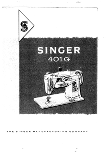 Manuale Singer 401G Macchina per cucire