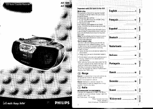 Manuale Philips AZ1005 Stereo set