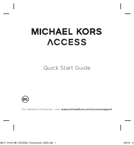 Hướng dẫn sử dụng Michael Kors MKT5049 Access Runway Đồng hồ thông minh