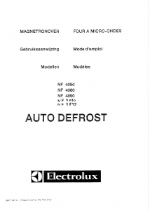 Mode d’emploi Electrolux NF4070 Micro-onde