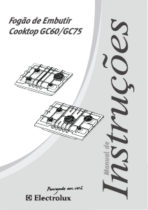 Manual Electrolux GC75X Placa