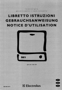 Manuale Electrolux ESF234 Lavastoviglie