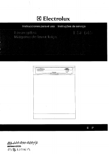 Manual de uso Electrolux ESF645 Lavavajillas