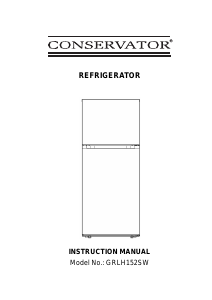 Handleiding Conservator GRLH152SW Koel-vries combinatie
