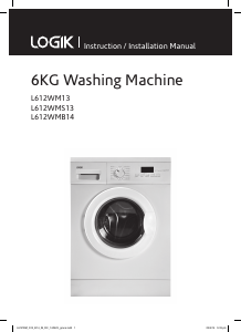 Bruksanvisning Logik L612WMS13 Tvättmaskin