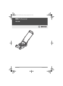 Manual de uso Bosch GRA 53M Professional Cortacésped