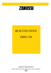 Manual Zanussi ZBM150X Oven