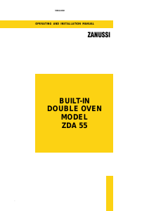 Bruksanvisning Zanussi ZDA55W Ugn