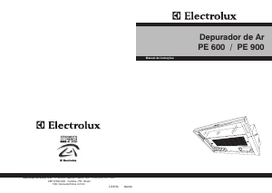 Manual Electrolux PE900WH Exaustor