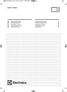 Használati útmutató Electrolux EMS17006OK Mikrohullámú sütő