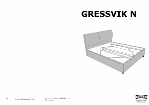 Kasutusjuhend IKEA GRESSVIK Voodiraam