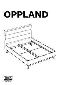 Priročnik IKEA OPPLAND Posteljni okvir