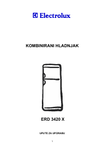 Priručnik Electrolux ERD3420X Frižider – zamrzivač