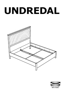 Priročnik IKEA UNDREDAL Posteljni okvir