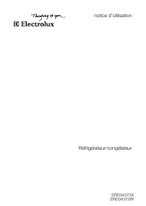 Mode d’emploi Electrolux ERD34372W Réfrigérateur combiné