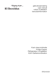 Bruksanvisning Electrolux ERD24303X Kyl-frys