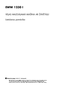 Rokasgrāmata Electrolux EWW1230I Veļas mašīna ar žāvētāju