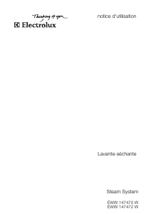 Mode d’emploi Electrolux EWW147472W Lave-linge séchant