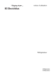 Mode d’emploi Electrolux ERN23450 Réfrigérateur