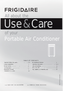 Manual Frigidaire FFPA0822R1 Air Conditioner