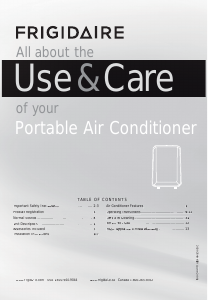 Manual Frigidaire FFPA1222R1 Air Conditioner