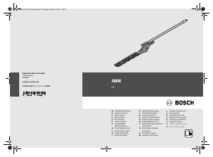 Manual de uso Bosch AMW HS Tijeras cortasetos