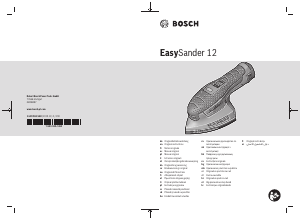 Priročnik Bosch EasySander 12 Delta brusilnik