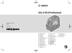 Manuál Bosch GCL 2-50 G Čárový laser