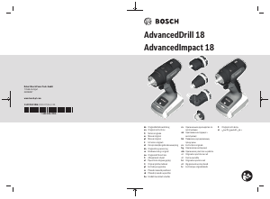Kullanım kılavuzu Bosch AdvancedImpact 18 Matkap tornavida