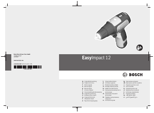 Manual Bosch EasyImpact 12 Maşină de găurit-înşurubat