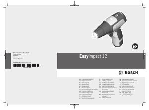 Manuál Bosch EasyImpact 12 Akušroubovák