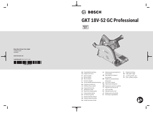 Handleiding Bosch GKT 18V-52 GC Invalzaag