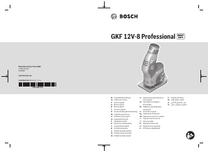 Návod Bosch GKF 12V-8 Horná fréza