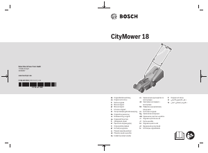 Használati útmutató Bosch CityMower 18 Fűnyíró