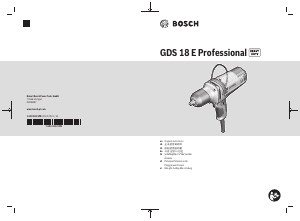 사용 설명서 보쉬 GDS 18 E 임팩트 렌치