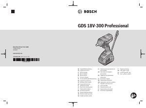 Bruksanvisning Bosch GDS 18V-300 Mutterdragare