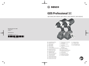 Kullanım kılavuzu Bosch GDS 18V-1000 Darbeli somun sıkma