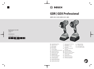 Vadovas Bosch GDX 18V-180 Smūginis veržliaraktis