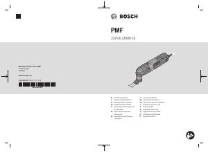 Rokasgrāmata Bosch PMF 2000 CE Daudzfunkciju instruments