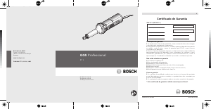 Manual de uso Bosch GGS 27 L Amoladora recta