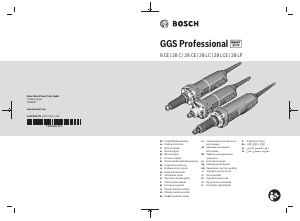 Manual de uso Bosch GGS 28 CE Amoladora recta