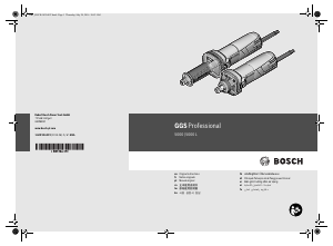 Bruksanvisning Bosch GGS 5000 Rakslip