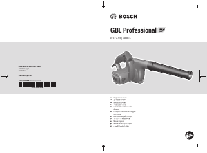 Manual de uso Bosch GBL 82-270 Soplador de hojas