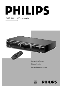 Handleiding Philips CDR760 CD speler