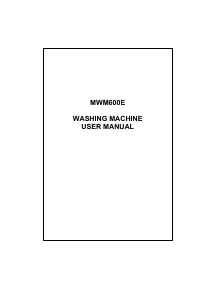 Handleiding Matsui MWM600E Wasmachine