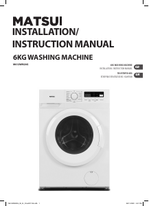 Handleiding Matsui M612WM20G Wasmachine