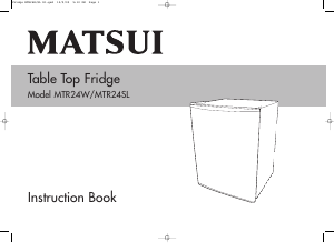 Manual Matsui MTR24W Refrigerator