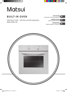 Manual Matsui MBCONW10E Oven
